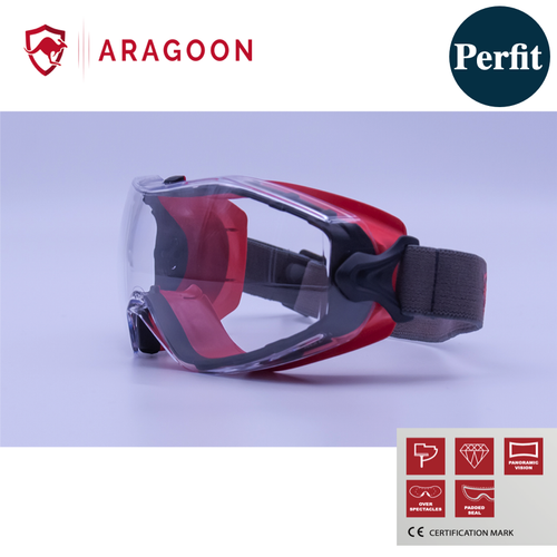 Safety Goggles Clear ARAGOON PERFIT Glasses Anti Scratch Anti Fog Polycarbonate - Picture 2 of 6