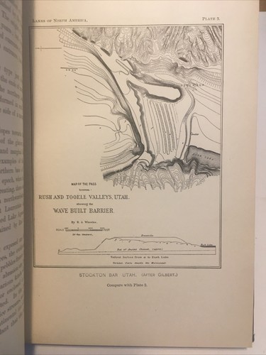 1895- Lakes of North America by Russell. 1st ed. w/ date to title page. Geology - Picture 24 of 24
