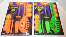 Halloween Pumpkin Carving Kits NEW Set of 2 - Pro Comes With Stencils CPICS