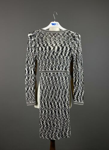 MISSONI Multicolor Abstract Zig Zag Long Sleeve Bodycon Wrap Dress - Picture 2 of 9