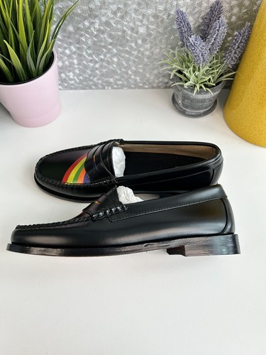 Mocassino G H Bass & Co Weejuns Penny stampa arcobaleno taglia UK 4 - Foto 12 di 19