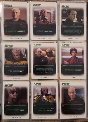 STAR TREK : TNG Quotable Rittenhouse 2005 YABIGMIKES BUNDLE Autos+Costumes++๐ฅ - Picture 12 of 24