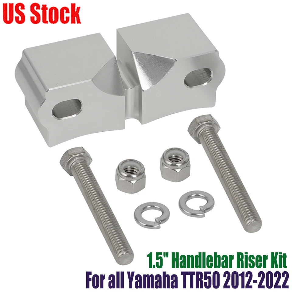For Yamaha TTR50 TTR50E 2012-2023 1.5" Aluminum Handlebar Riser Kit Bar Lift US Foto 2 de 4