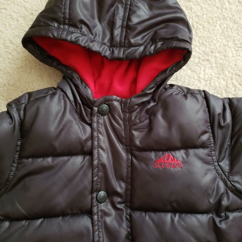 Old Navy Boys Set Of Snow Pants And Coat Black Size 2T - Picture 3 of 12