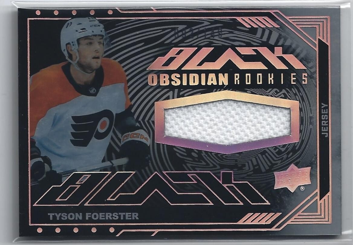 2023-24 SPx UD Black Obsidian Rookie Jerseys ORJ-TF Tyson Foerster 092/149