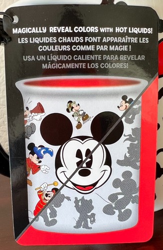 Disney Parks Mickey Mouse Icon 28 Color Changing Coffee Stoneware 17 oz Mug NEW - Picture 5 of 5