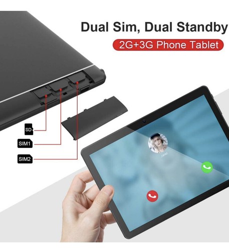 Tablet 10 Inch Dual SIM Solt Android 9.0 Quad Core Processor Tablets 32GB ROM... - Picture 2 of 11