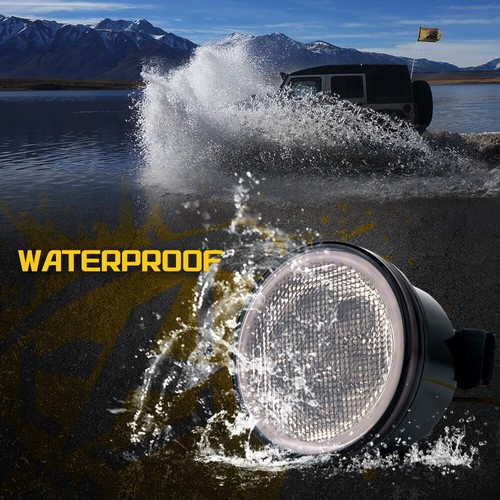 Luces de señal de giro LED ámbar lente ahumada DRL Halo para Jeep Wrangler JK 2007-2018 - Imagen 6 de 7