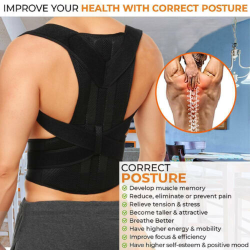 Fajas Ortopedicas Para Hombres Faja Correctora De Postura La Espalda Talla Brace - Picture 11 of 12