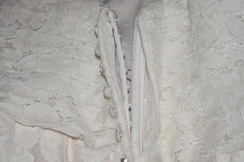 ALLURE BRIDAL 9210 Bridal Gown Wedding Dress Size 12 Mermaid Lace - Picture 15 of 15