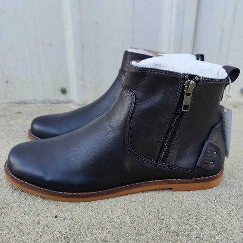 Taos DOUBLE TIME Womens Size 8 Short Double Zip Boot Black Leather - Picture 1 of 8