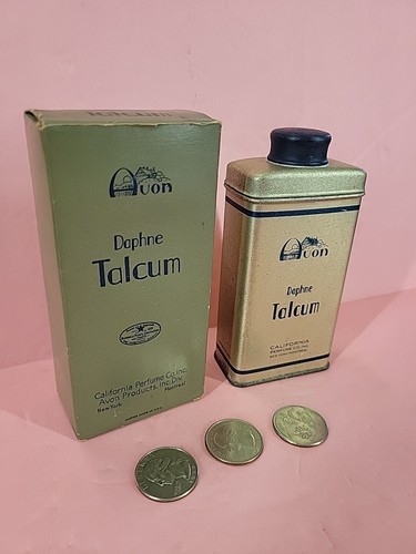Antique 10 Avon Daphne Talcum Powder Baby Powder - Picture 3 of 16