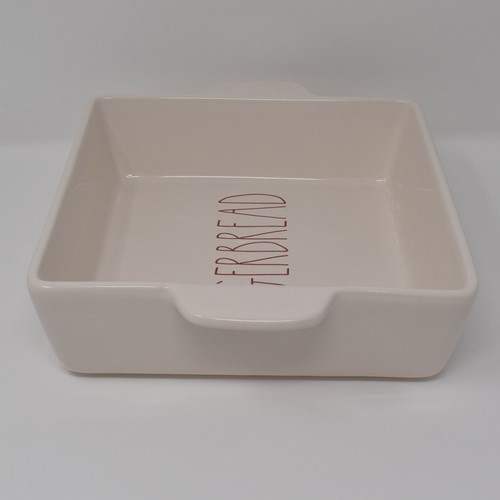 Rae Dunn Gingerbread Baking Dish Square Pan Bake Cake Holiday Christmas New - Picture 8 of 12