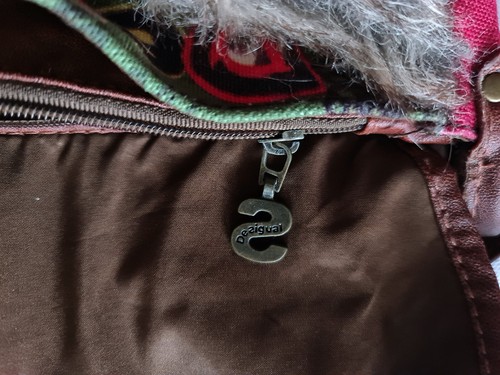 VINTAGE AUTHENTIC DESIGUAL FAUX FUR ANIMALS CAT SHOULDER CROSSBODY BAG PURSE - Picture 7 of 10