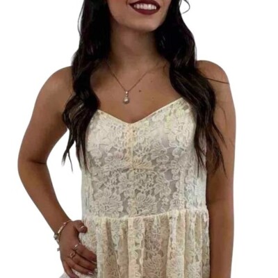 unif lace detailing mist dress Delphine Dress main image 1