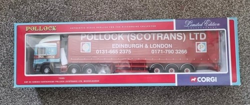 Corgi Ltd Edn 75205 ERF EC Curtainside Pollock (Scotrans) Ltd Undisplayed - Picture 2 of 6