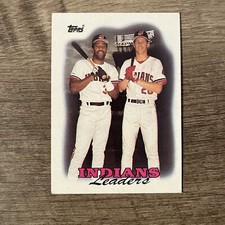 1988 Topps #789 Indians Leaders - Joe Carter/Cory Snyder Cleveland Indians MLB