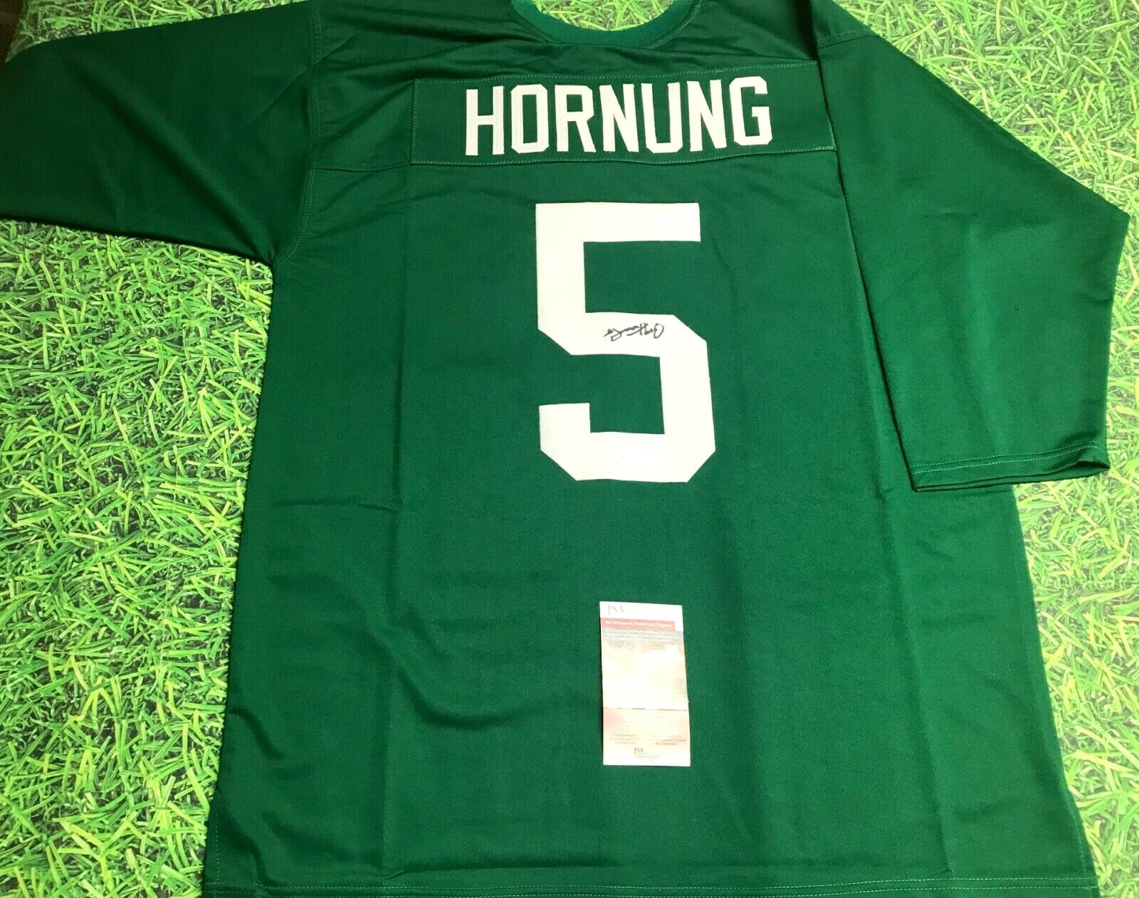 PAUL HORNUNG Autographed Signed Notre Dame Fighting Irish JERSEY JSA ND HEISMAN ERROR 