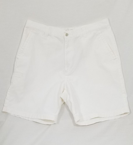 Dockers Men's White Flat Pleaded Casual Shorts Size 36W - Picture 1 of 7