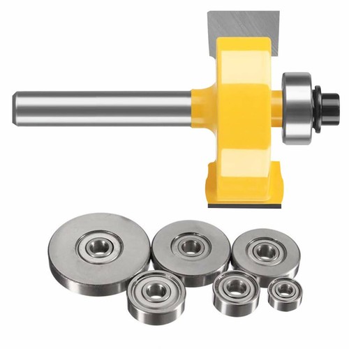 1/4" 1/2" Shank Rabbet Router Bit Set with 6 Adjustable Bit 3/8" to 1-1/8" - Picture 2 of 22
