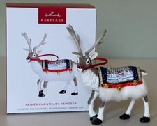 Hallmark 2024 FATHER CHRISTMAS'S REINDEER Ornament (Limited Edition) ~ NMIB