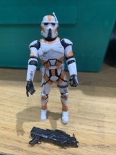 Star Wars CLONE WARS AT RT driver Clone Order 66 Orange White Weapon