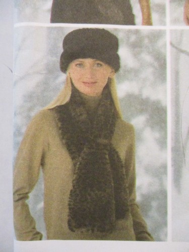 Simplicity Pattern 4781 Miss Size AA (XS-S-M) Ponchos Vest Scarf Head Band Bag - Picture 7 of 17