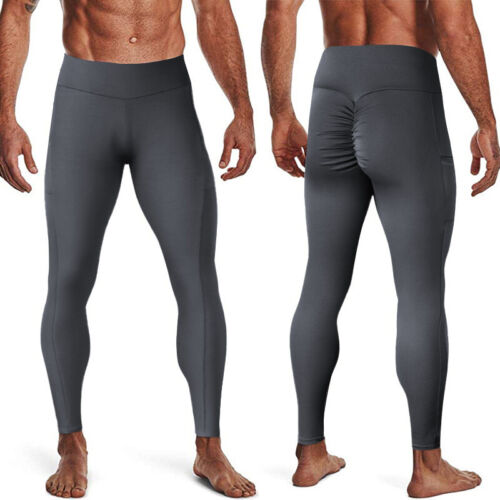 Men Honeycomb Sports Leggings Compression Pants Training Fitness Jogging Yoga US - Picture 39 of 56