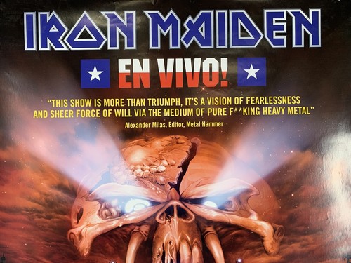 Iron Maiden Poster Original EMI Promo En Vivo Final Frontier Wold Tour 2011 - Picture 3 of 16