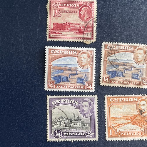 Cyprus 1934-1938,1963 Various 6 Stamps And 1 Block Of 2, See Photos - Picture 3 of 9