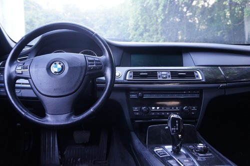 2009-2015 bmw f01 f02 750li 750i 740i 740li steering wheel trim cover plastic - Picture 11 of 12