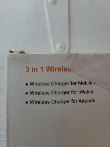 3in1 Wireless Fast Charger Charging Stand fast charge iwatch wireless charger - Picture 3 of 4