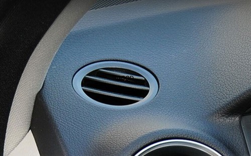 Black Console AC L&R Air Outlet Vent Trim Replace 2pc For Benz C-Class 2008-2014 - Foto 5 di 9