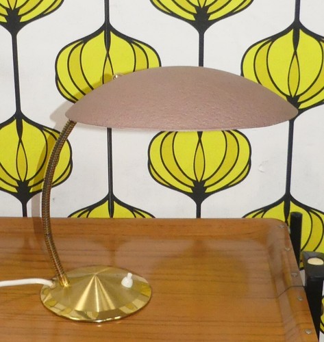 1950er Jahre Lampe Tischleuchte Cobra Leclaire & Schäfer Metall/Messing - Bild 1 von 9