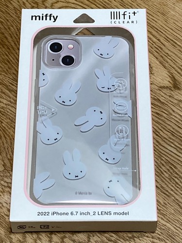 Gourmandise Miffy iPhone 14 Plus Hülle 6,7 Zoll IIIfit Clear Face MF-339A Japan - Bild 1 von 5