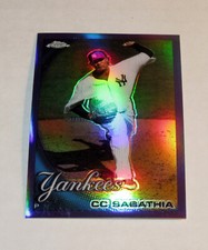 2010 Topps Chrome Purple Refractor 21 C.C. Sabathia (#/599)  HOF Yankees