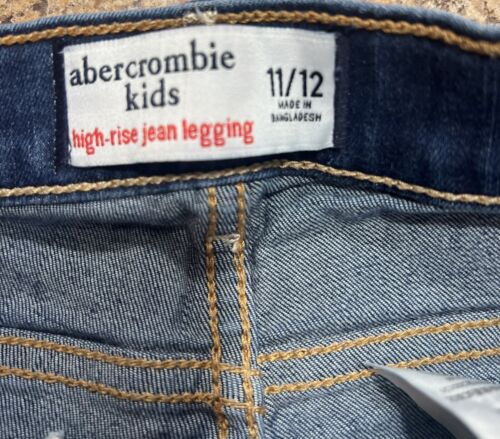 Girl’s Abercrombie Kids Hi Rise Jean Legging Jeans Size 11/12 - Picture 3 of 3