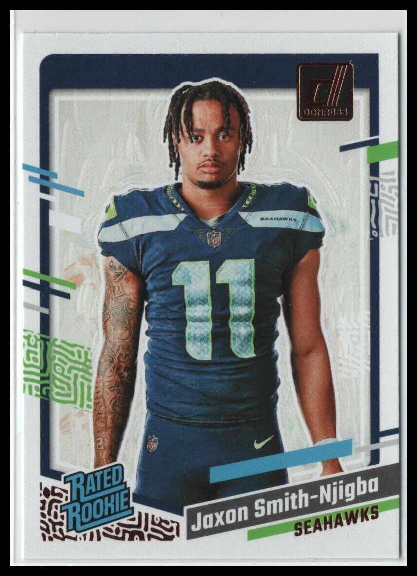 2023 Donruss #7 Jaxon Smith-Njigba Rated Rookie Portrait