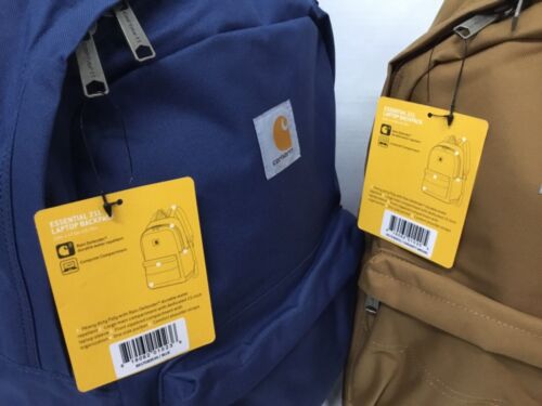 Carhartt Essential 21L Laptop Backpack (Blue, Black, Carhartt Brown) NEW - Picture 6 of 6