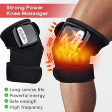Electric Knee Massager Heated Vibration Joint Brace Therapy Shoulder Pain Relief