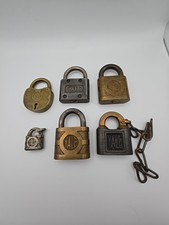 6 Vintage  YALE  Padlocks  NO keys