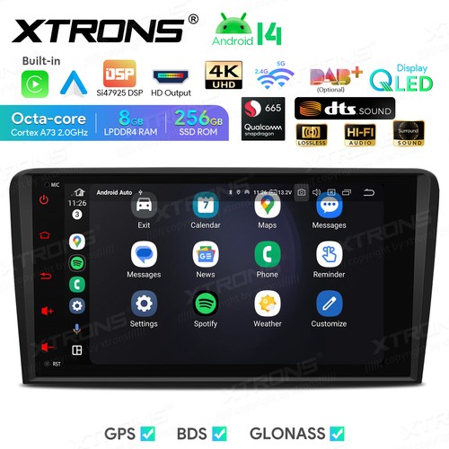 Android 14 Car Radio Stereo 8 inch WIFI 4G LTE 256GB HiFi DTS DSP for Audi A3 S3 - Picture 6 of 20