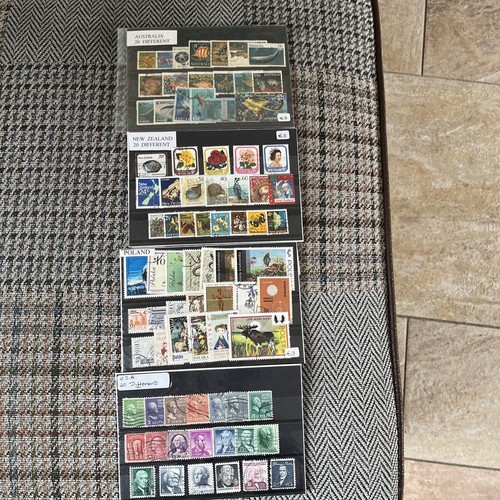 Stamp collection Inc Australia USA New Zealand Poland eBay
