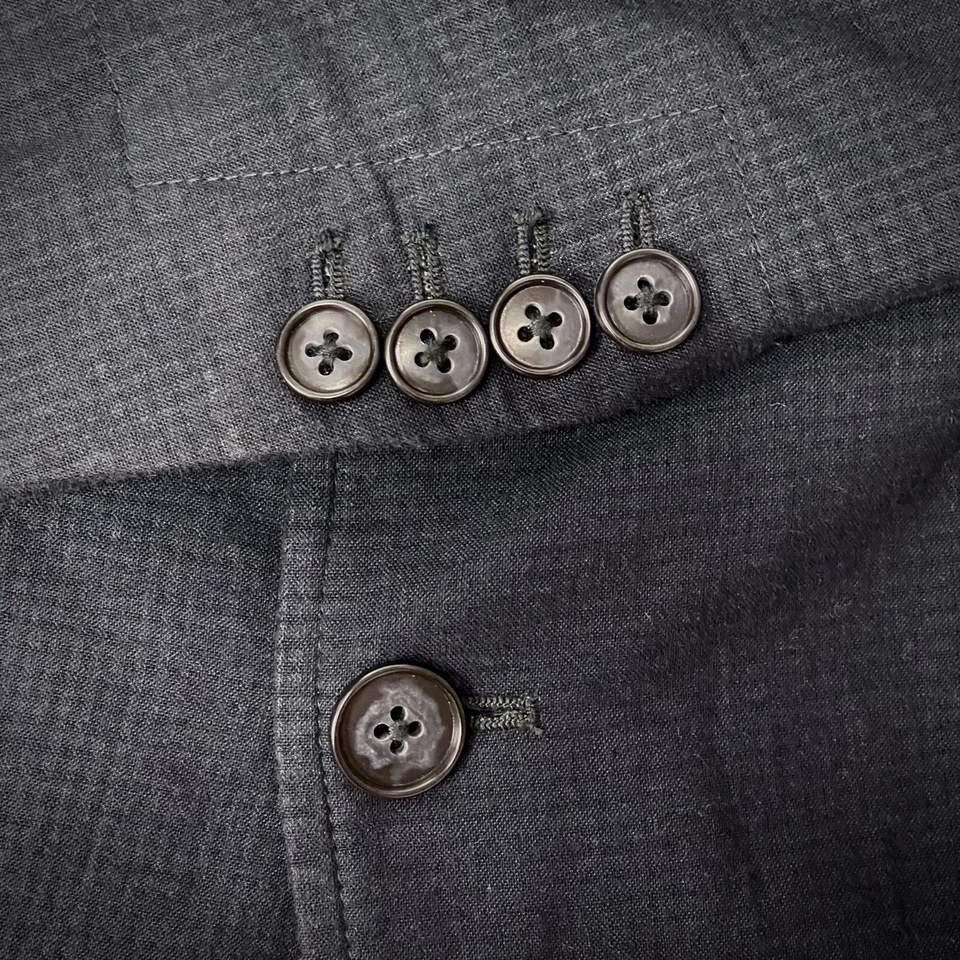 Abrigo Deportivo Pronto Uomo AZUL SIN ESTRUCTURA PUÑO SERGON Chaqueta MODERNO Algodón Blazer Foto 4 de 4