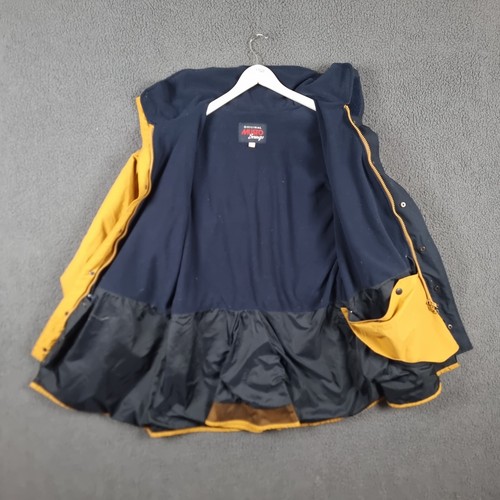 Vintage MUSTO Jacket Mens L Brown Snugs Parka Fleece Lined Inusulated Hooded 90s - Picture 9 of 12