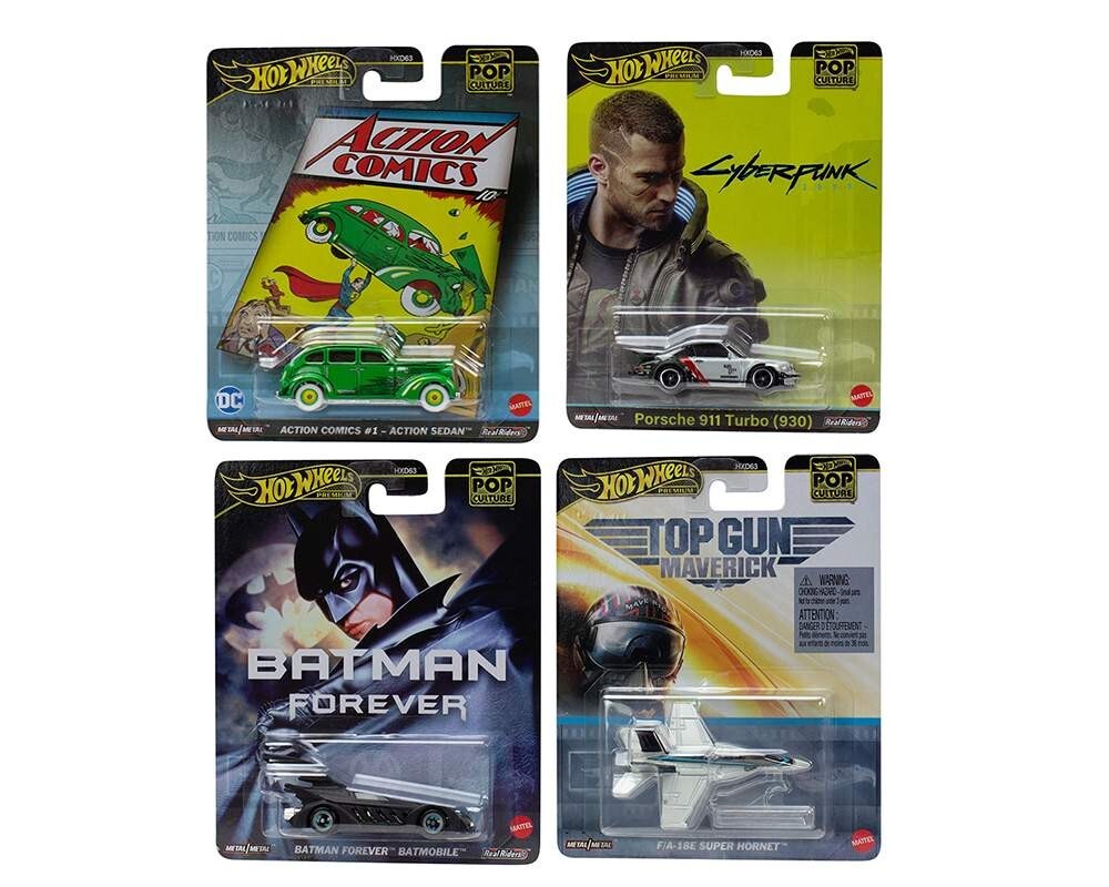 Hot Wheels Premium Pop Culture F 2024 Set of 4 Cars HXD63-956F 1