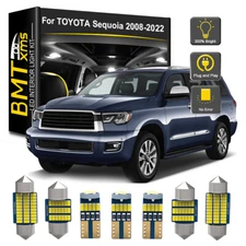 21x Interior LED Light Bulbs License plate For Toyota Sequoia 2008-2022 White