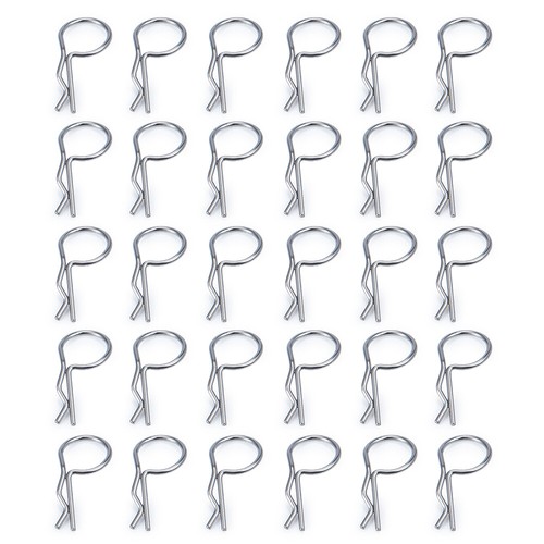 FLYXM 30/50PCS Body Clips Shell R Pin for RC 1:5 1:8 1:14 1:18 1:24 Buggy Car - Picture 6 of 19