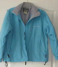 10,000 ft above sea level jacket rain coat light blue SAN DIEGO logo size S