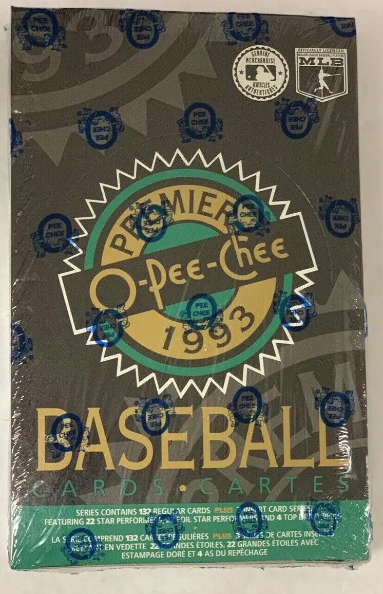 人気商品の O-PEE-CEE】オーピーチー CARDS BASEBALL めせ PREMIER 1993 ボックス